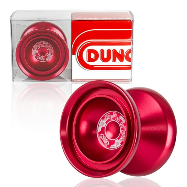 YoYo de Aluminio Duncan Toys Rojo sin Respuesta con Doble llanta y Rodamiento Cóncavo