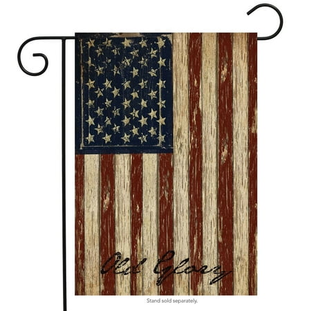 Flag Vintage Patriotic Postcard - Old Glory Patriotic Garden Flag Vintage American Flag 12.5