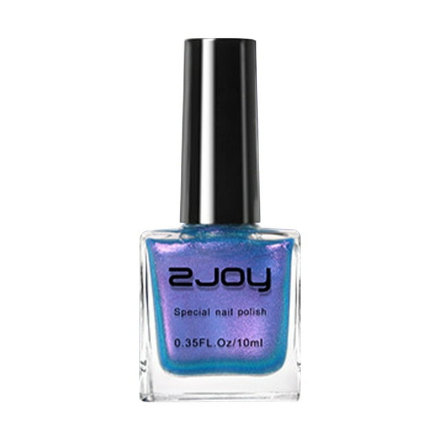 HLONK Holographic Color Changing Nail Polish 10ml Long Lasting No Bake Quick Dry Professional Manicure Polish Multi Angle Shifting Shimmer Effect Non Fading Chip Resistant Easy Applicatio