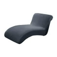 thumbnail image 1 of Armless deck Cover,Living Room Chaise Slipcover,Soft Jacquard Fabric,Machine Dark Grey, 1 of 8