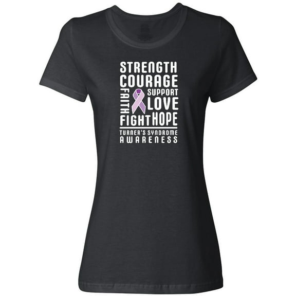 Inktastic Turners Syndrome Awareness Strength Courage Support Women's T-Shirt