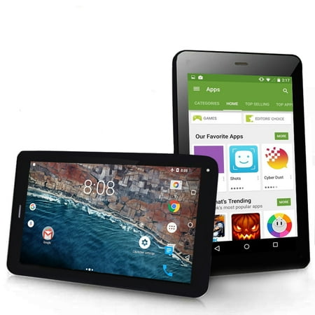 Indigi® 7-inch Unlocked 3G TabletPC & SmartPhone, Android 6.0 (Black) w/ 32gb microSD, AT&T /