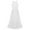 White, variant on Yhong Girls Sleeveless Neckline Backless Bridesmaid Dress Wedding Evening Party Prom Maxi Dress Neckholder Lace Chiffon Burgundy 6