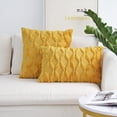 thumbnail image 2 of Fundas de almohada decorativas de terciopelo de lana corta de felpa, fundas de cojín de estilo lujoso, fundas de almohada de piel sintética para sofá dormitorio, paquete de 2, 18 x 18 pulgadas, color, 2 of 6