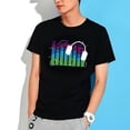 thumbnail image 6 of Gephdiin Graphic Tees Mens T-Shirts Men Party Dj Sound Activated Ledlight Up And Down Flashing Glowing T Shirt Graphic Tees Men Mens Shirts Cotton Black L, 6 of 9
