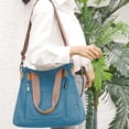 thumbnail image 5 of Sunshinejing Women's Canvas Tote Bag Work Shoulder Crossbody Bags Vintage Multi-pocket Handbags, 5 of 14