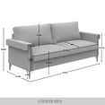 thumbnail image 6 of Castle Place Comtemporary Glam Velvet Upholstered Sofa, Champagne, 6 of 7