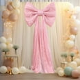 thumbnail image 6 of Dadiaei Bow Decor Large Bow for Room, Coquette Giant Ribbon Tie for Birthday Party Backdrop Wall Decor 31.50x23.62x78.74in, 6 of 6