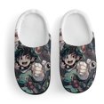 thumbnail image 3 of Cartoon My Hero Academia Kid's Cotton Slippers Winter Warm Soft Plush Slippers with Rubber Sole Non-Slip Indoor Outdoor Slip on Shoes Fluffy House Slippers For Boys Girls Teen, 3 of 8