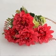 thumbnail image 5 of Lunxisen 2 Pcs Artificial Chrysanthemum Bouquet Floral Arrangement Home Decor Centerpiece Wedding Party Fake Flowers Bundle, 5 of 9