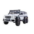 thumbnail image 4 of KingToys White Mercedes Benz 6x6 G63 24V (2x12V) 2 Seater Ride On Car With Remote Control, 4 of 4