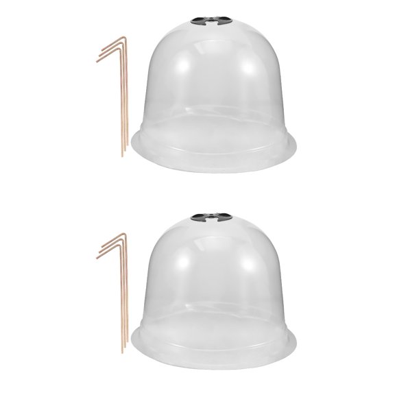 Hemoton 2 Sets  of Plants Nursery Dome Garden Plant Dome Reusable Plant Protection Cover Transparent Garden Plant Dome