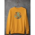 thumbnail image 3 of The World Is Yours Groovy Style Sweatshirt Women -Image by Shutterstock, Female x-Large, 3 of 4