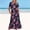 6#Black, variant on gljltg Women's Casual Flower Print Tiered Maxi Dress with Pockets, Polyester Spandex Lightweight Breathable Summer Winter, Beach Travel Work Party Outfit, Easy Care Washable