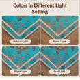 thumbnail image 7 of Design&I 2'x3' Washable Throw Rug Low Profile Daily Traffic Ready Accent Layout Coral Reef Border Marine Ocean Nautical Seashell Fish Turtle Refined for Hallway, Laundry Room, 7 of 7
