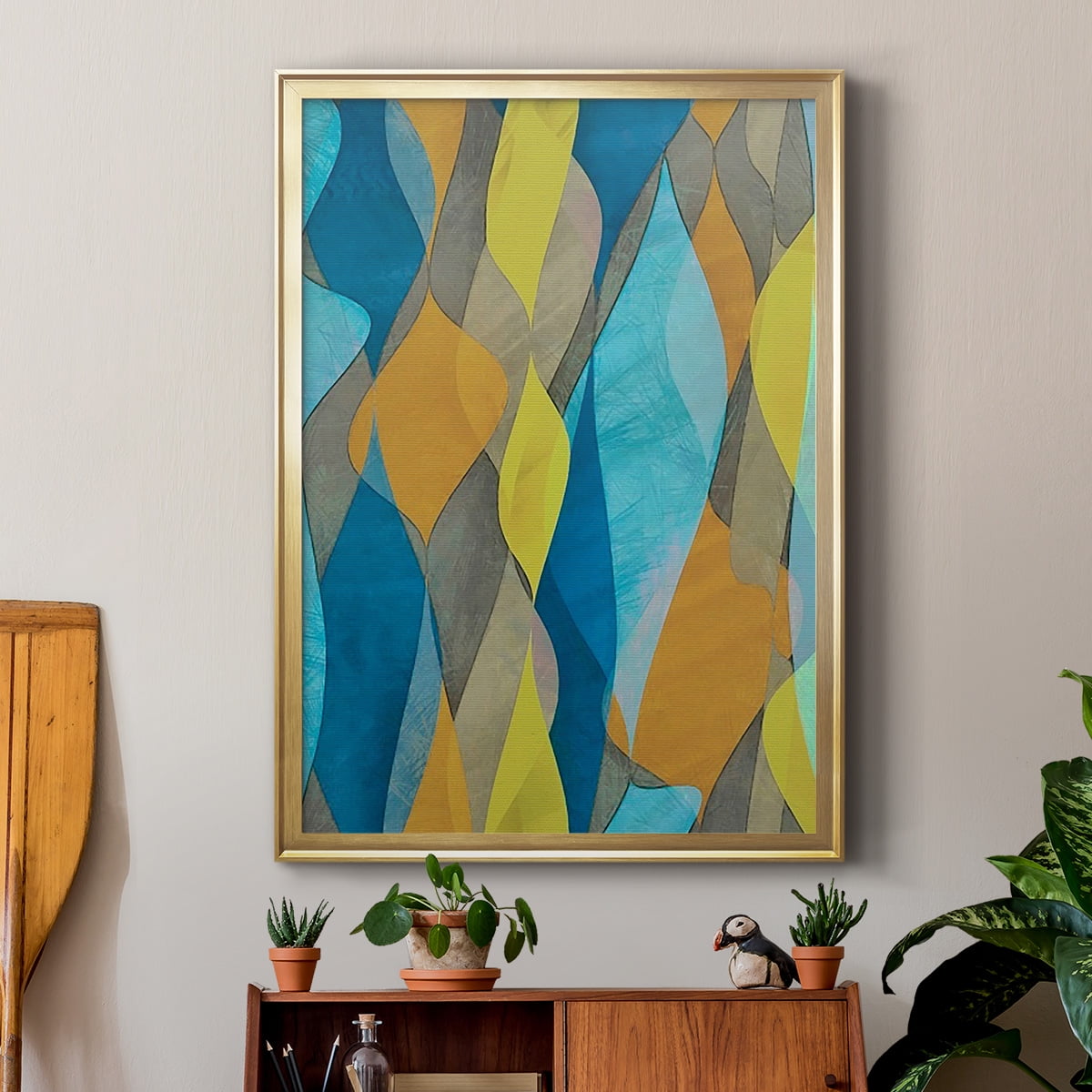 Colorful Cascade I Premium Framed Print, in Gold, Black, or Silver - Ready to Hang