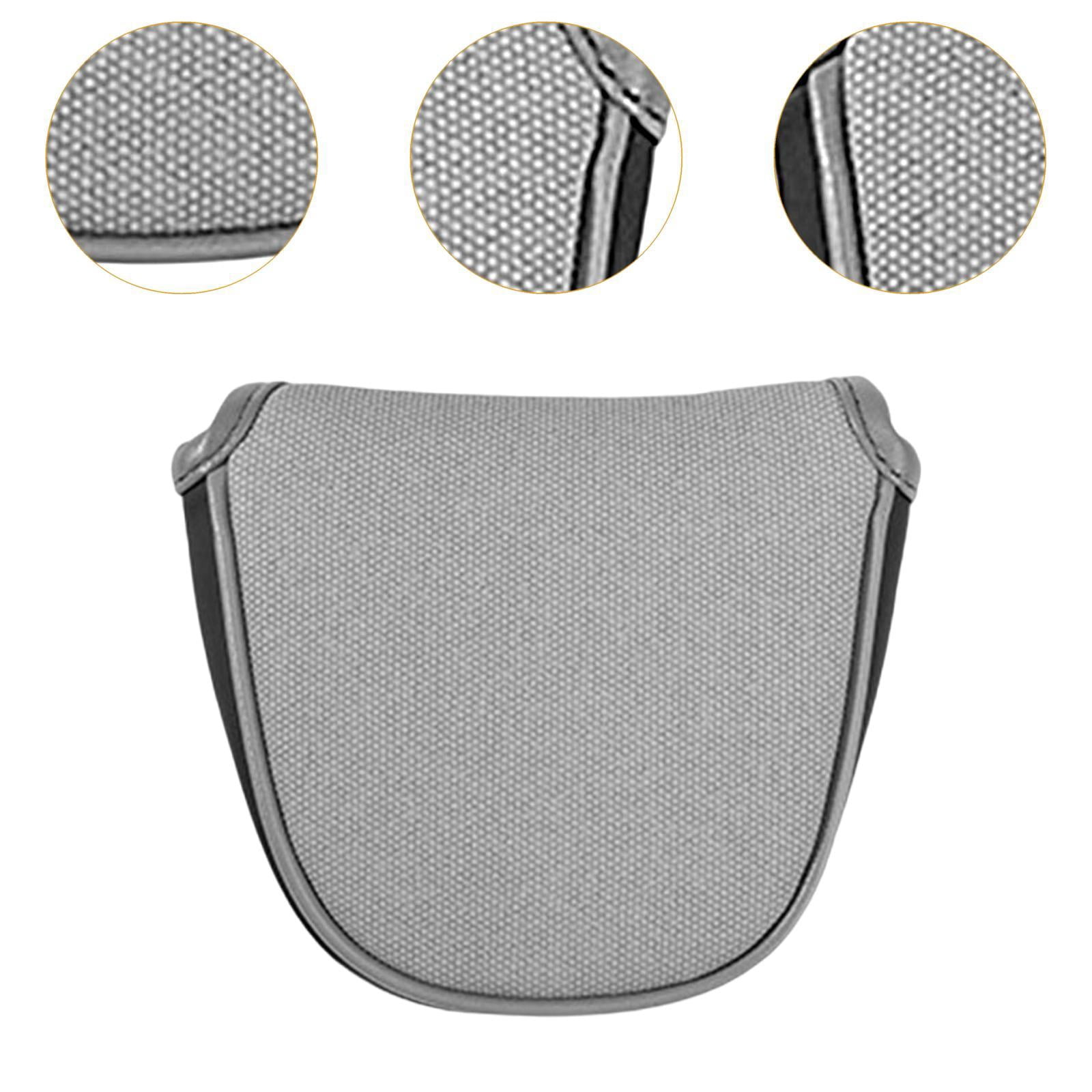 Baoblaze Mallet Putter Headcover, Golf Head Cover Easy to Cleaning Pu Leather, Protection 13x11x3cm