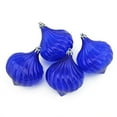 thumbnail image 5 of Northlight 4ct Transparent Onion Drop Shatterproof Christmas Ornament Set 4.5" - Red, 5 of 6