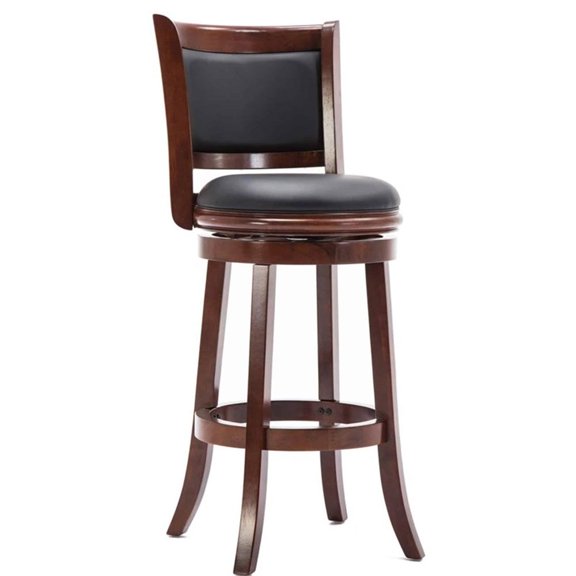 Boraam Augusta Bar Height Swivel Bar Stool - Cherry