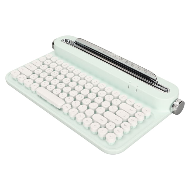 Teclado de máquina de escribir Bluetooth, teclado Bluetooth vintage 86 Teclado Bluetooth vintage Teclado portátil para tableta multifuncional