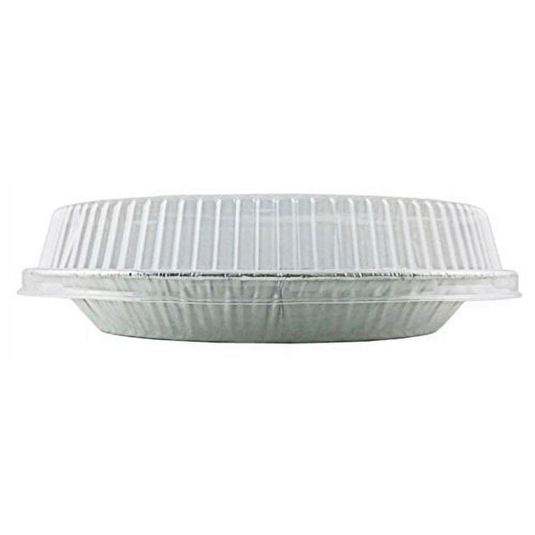 4 Disposable Aluminum Individual Pie Pan with Plastic Lid #1152P