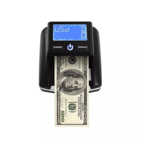 Store Money Detector,Portable Money Digit Counter Usd & EUR Bill Checker Machine-Counting Range 1-999 Sheets,Large Led Display Screen/USB Port for Stores,Shopping Malls,Banks,Companies.