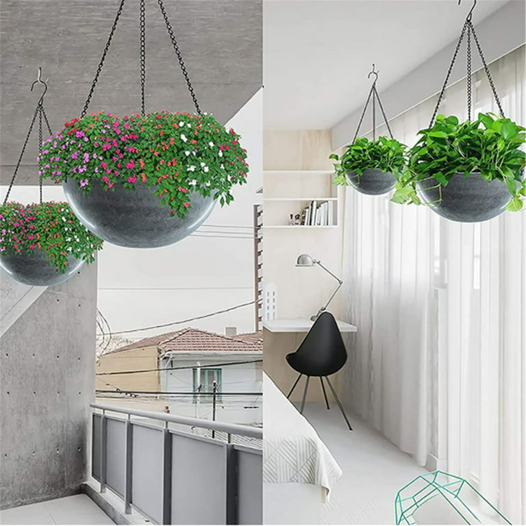 ECOOPTS 4 ft Hanging Chain Metal Hanging Hook Hanger for Plants Basket,  Lanterns, Bird Feeders, Solar Lights, Ornaments, Indoor, Outdoor
