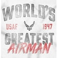 thumbnail image 2 of US Air Force World's Greatest Airman Men's Crewneck Sweatshirt Brisco Brands M, 2 of 6