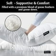 thumbnail image 2 of Beautyrest Luxury Goose Feathers Soft Pillows, 500 Thread Count Cotton Cover 20”x36”, King (Pack of 2), Supportive Fluffy Hotel Collection Bed Pillows for Side and Back Sleepers, 2 of 4