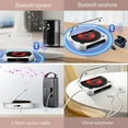thumbnail image 4 of MEGICOT Lecteur CD Bluetooth Rechargeable avec Fonction de Maintien, Écran LED, Port Audio USB, Baladeur CD MP3 Personnel 1200 mAh pour Écouter de la Musique, Éducation Prénatale, Étude des Enfants, 4 of 7