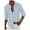 Blue, variant on Krdevn Mens Shirts - Men's Long Sleeve Lapel Shirt Casual Striped Holiday Cardigan Shirts Tops,Mens Fall Shirts,Color:Blue,Size:S