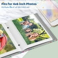 thumbnail image 4 of Fintie Photo Album 4x6 Photos, 52 Photos Small Mini Capacity Premium Vegan Leather Cover Photo Album, Portable Wallet Photo Album for Family Wedding Boys Girls, Dreamy Rainbow, 4 of 7