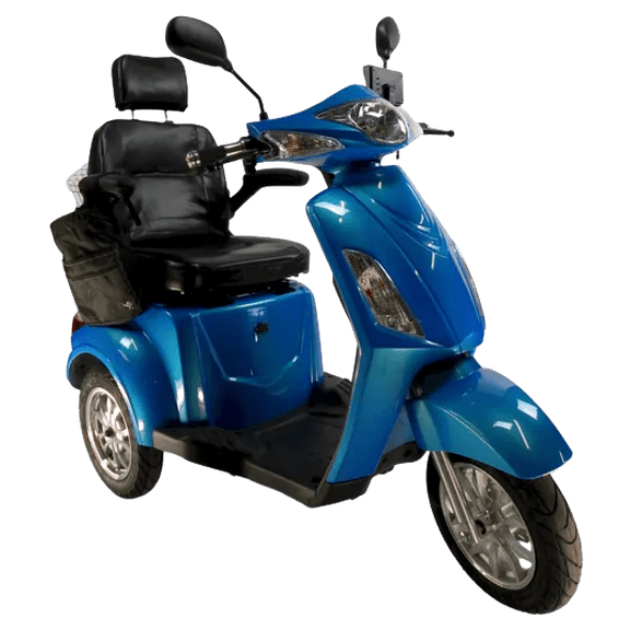 Blue-GTX Cadillac 3-Wheel Design, Safe and Reliable Mobility - Electric Mobile Scooter for Adults & Seniors