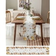 thumbnail image 6 of Table Runners 72 Inches Long Dress Scarves, Fall Grey Orange Farmhouse Kitchen/Dining Table Runner, Coffee Tablerunners, Thanksgiving Pumpkins Vintage Maple Leaf 13x72 Inch, 6 of 7