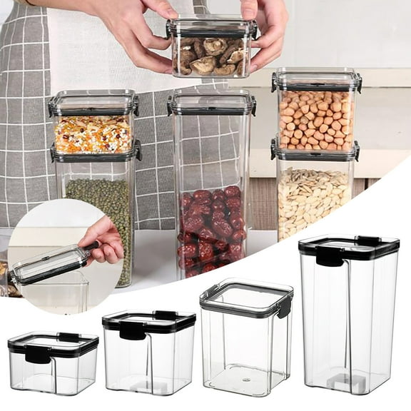 Large Bulk Food Storage Containers with Airtight Lids for Flour Sugar Rice Cereal & Pasta - Leakproof BPA-Free Canisters for Kitchen & Pantry Organization 44oz XL
