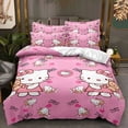 thumbnail image 4 of KT Cat Series Three-piece Duvet Cover  Warm and Comfortable for A Good Night‘s Sleep Hello, 4 of 7