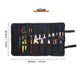 thumbnail image 3 of Amdohai Sac à Outils type Moulinet Sac Électrique Sac de Rangement Moulinet Multifonctionnel Épais Résistant à l'Usure Sac en Toile de Réparation d'Ordinateur Moulinet-Noir Bord Café (585x355x5mm), 3 of 8