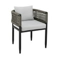 thumbnail image 6 of Armen Living Alegria 19" Aluminum & Rope Outdoor Dining Chair in Gray (Set of 2), 6 of 10