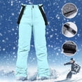 thumbnail image 2 of SRZYMJ Mens Casual Joggers Pants Men's Winter Ski Pants Solid Color Windproof Outdoor Sports Comfortable Warm Thick Casual Trousers for Cold, 2 of 3