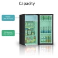 thumbnail image 5 of HeSLehs 3.1 Cu.Ft Mini Fridge with Freezer, Single Door Mini Refrigerator, 5 Settings Temperature Adjustable, Compact Refrigerator for Apartment,Dorm, Office, Bedroom, 5 of 7