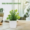 thumbnail image 3 of FESTFENDS 4Ud Plantas Falsas En Maceta Para Interior De Hogar Oficina Y Estantes Con, 3 of 8
