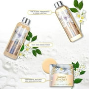 Spa Mothers Day Gift Sets for Women, Jasmine & Honey Bath Body Care Set, Beauty Gift Baskets