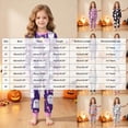 thumbnail image 4 of TOWED22 Girls Boys Halloween Pajamas Set Sleepwear Rainbow Unicorn Pjs Toddler Pumpkin Ghost Graphic Long Sleeve Jammies Kids Sleepwear(Blue,3-4 Y), 4 of 9