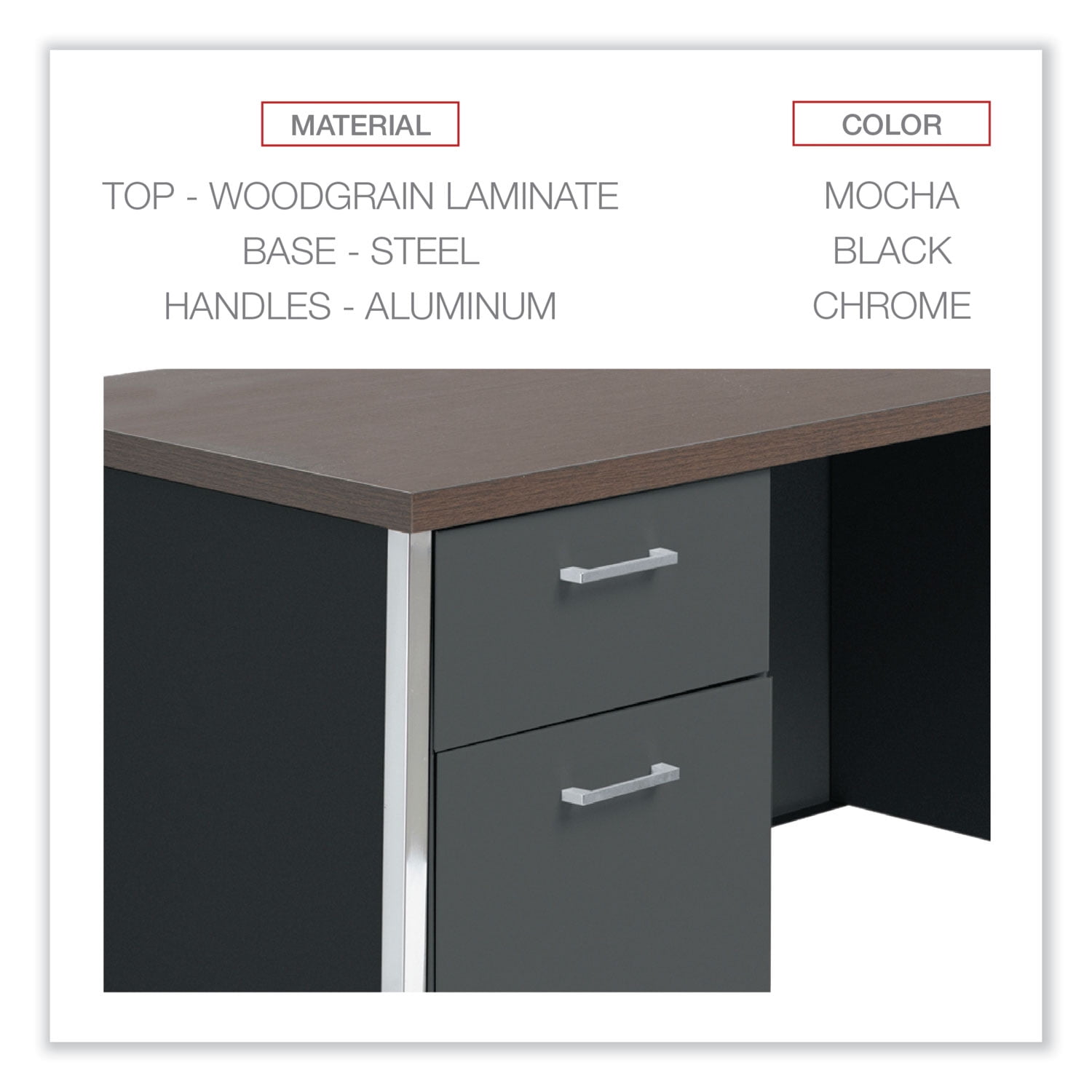 Alera double pedestal steel desk metal desk discount