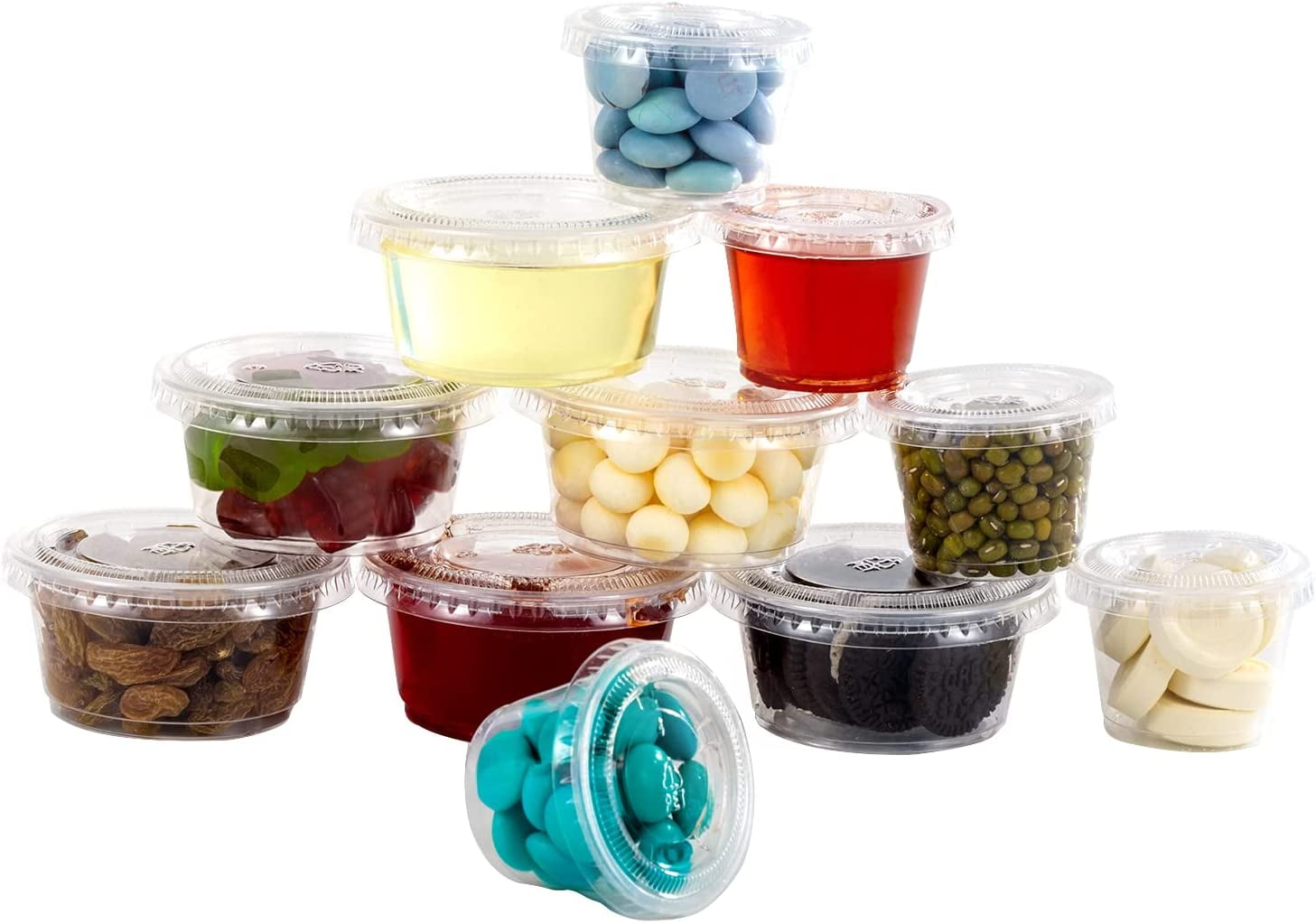 SQUATZ 100 Microwavable Food Container - 16oz Translucent Meal Box Storage  with Lids, Ideal for Storing Soups, Condiments, Sauces, Dressing, Salads