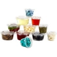 100 Sets 1 oz. Plastic Condiment Containers with Lids, Jello Shot