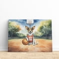 thumbnail image 3 of Happy Father's Day Toy Fox Terrier Playing Basketball with Best Dad Jersey Horizontal Matte Canvas Poster Dog Lover Wall Art Home Decor - 13006, 3 of 5