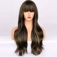 thumbnail image 4 of Perruques Synthétiques Cheveux Marron Perruques Mode Femme Ondulée Longue Perruque Caractéristiques:, 4 of 6