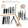 thumbnail image 7 of Nail Care 18Pcs Personal Manicure & Pedicure Set Travel Grooming Kit Men/Women(Red), 7 of 7