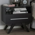 thumbnail image 2 of Baxton Studio Ashfield 1 Drawer Nightstand in Dark Brown, 2 of 11